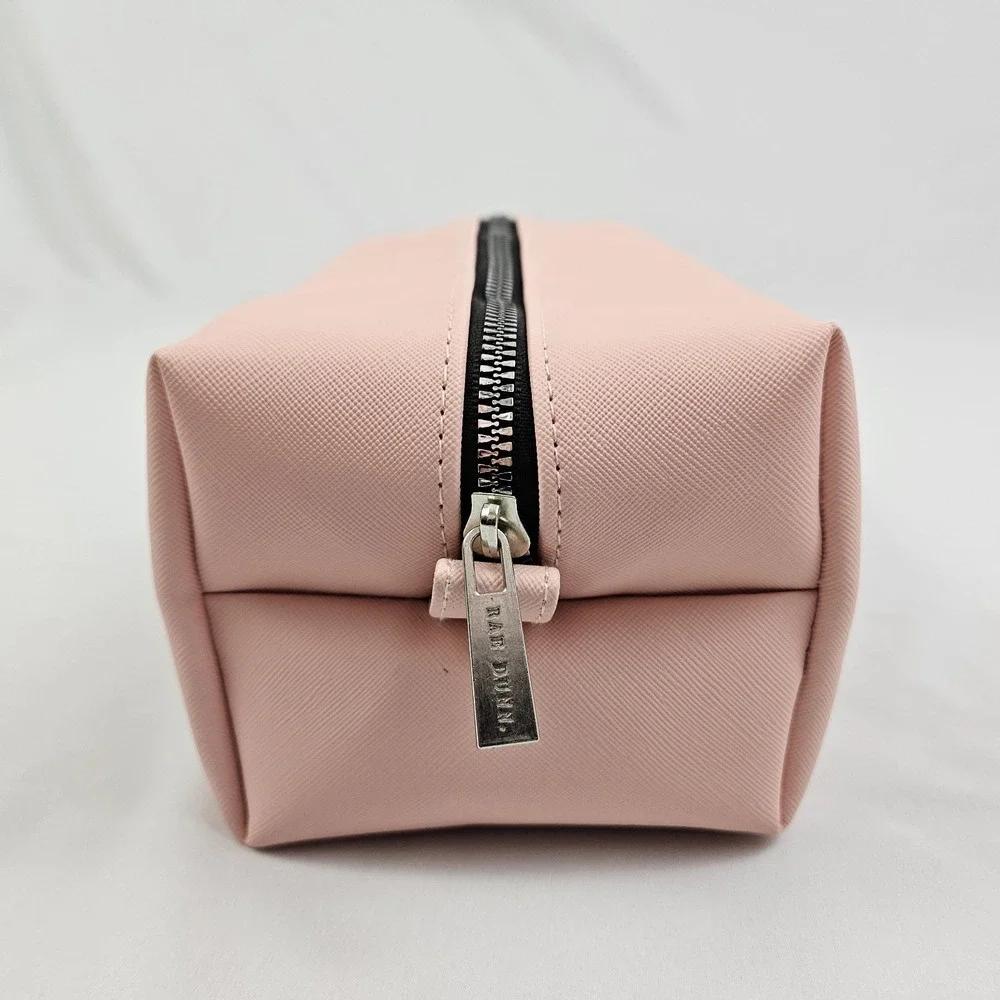New Rae Dunn Pink Cosmetic Makeup Bag 10x5x4.5